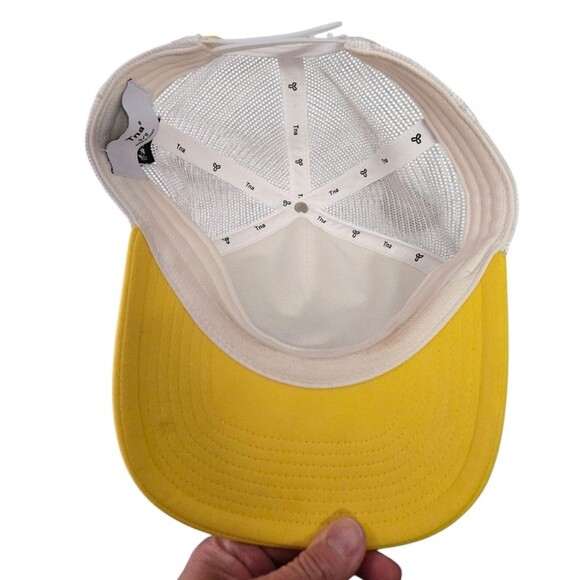 TNA Sporting Goods Blue Yellow & White Trucker Cap Hat Adjustable O/S - Picture 4 of 13